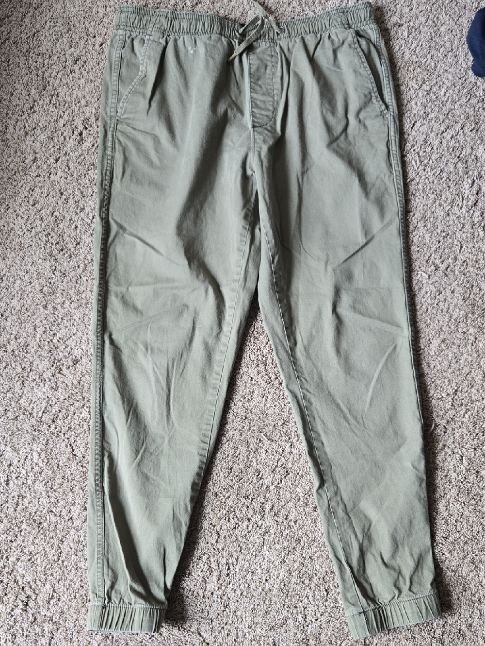 GAP Olive Green Elastic-Waist Joggers